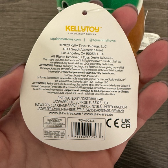 NWT Sqiushmallows 8" Valentine Heart Avery - Picture 7 of 7